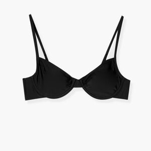 Black Women's Underwire Swim Top